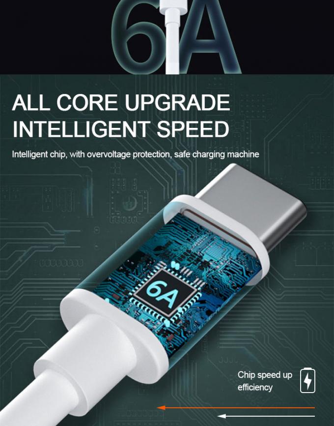 Supersnel opladen 6A type C USB-gebruikerstapel voor mobiele telefoons 4