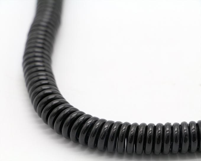 Op maat gemaakte 3M Gold Connectors Fast Charging Spring Coiled USB Type C Data Charger Cable 3