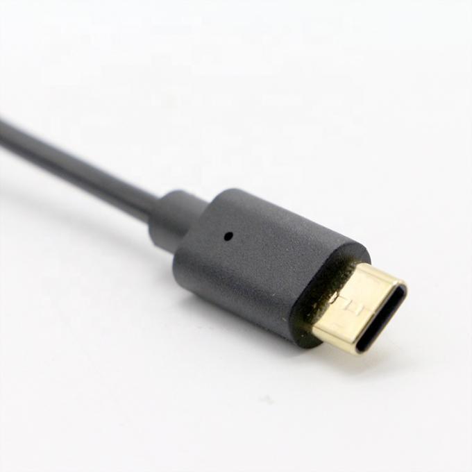 Op maat gemaakte 1M 2M 3M sneloplaadbare voorjaarsspiraal USB-type C-kabel 1