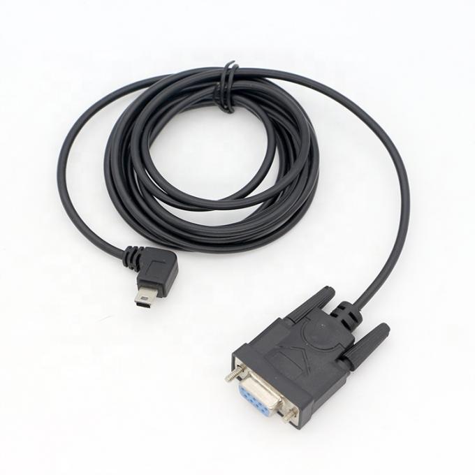 CUSTOM 90 graden rechthoek Mini B USB naar Vrouwelijke DB9 RS232 serie kabel 5