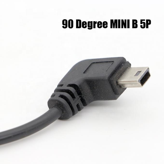 CUSTOM 90 graden rechthoek Mini B USB naar Vrouwelijke DB9 RS232 serie kabel 3