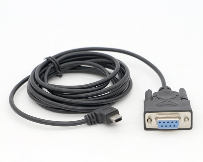 CUSTOM 90 graden rechthoek Mini B USB naar Vrouwelijke DB9 RS232 serie kabel 6
