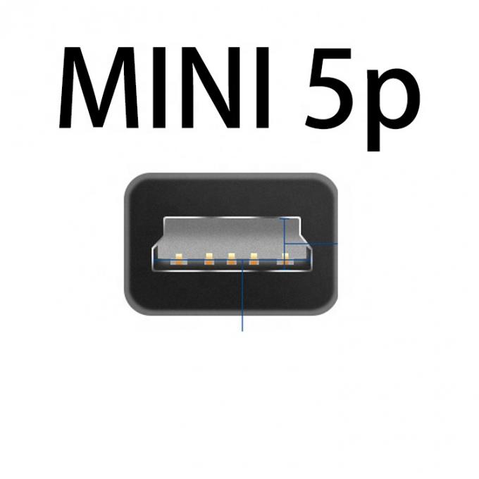 Custom Assembly Mini B 5p USB naar RJ9 RJ11 kabel 2