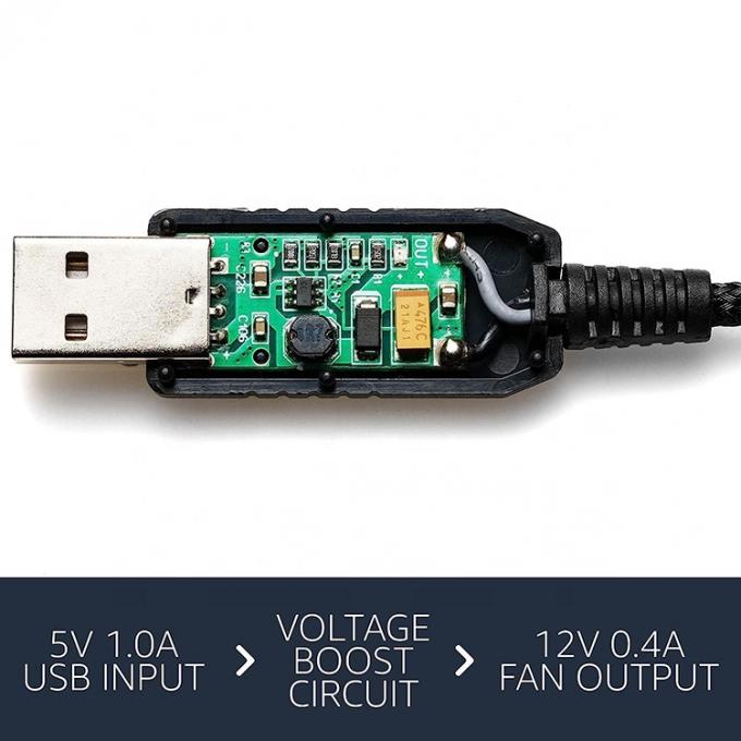 12V Step UP Boost USB naar 3 pin 4 pin PWM PC Fan ON OFF Switch Power Adapter Cable 1