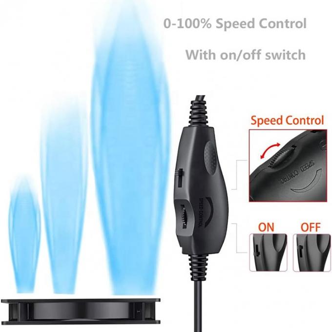 Verstelbare USB 5V Step up Boost naar DC 12V 3 Pin 4 Pin Connector Fan Speed Controller Power Adapter Cable voor PC koelventilator 3