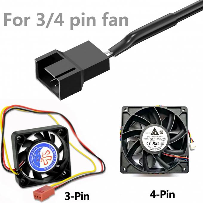 Verstelbare USB 5V Step up Boost naar DC 12V 3 Pin 4 Pin Connector Fan Speed Controller Power Adapter Cable voor PC koelventilator 4