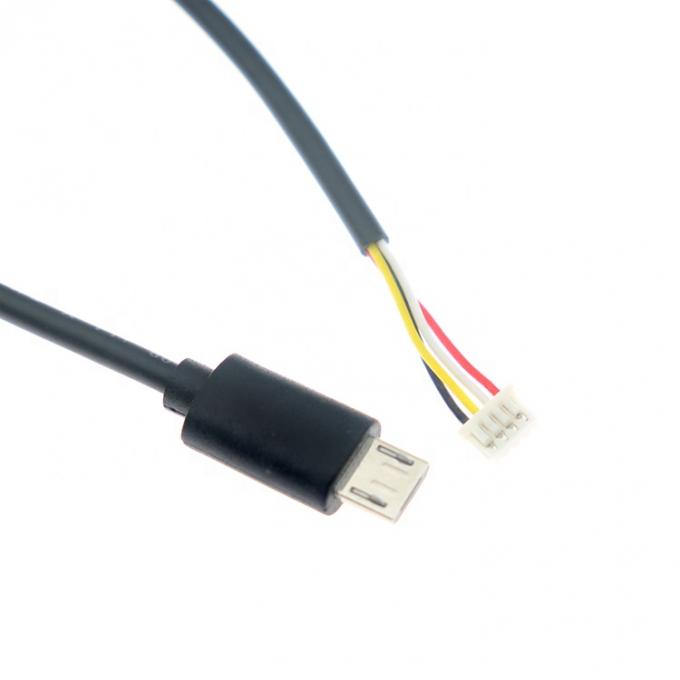 Op maat gemaakte 10cm 20cm 30cm 50cm Micro B 5P tot 4P JST MX 1.25mm Connector Wire Cable 1