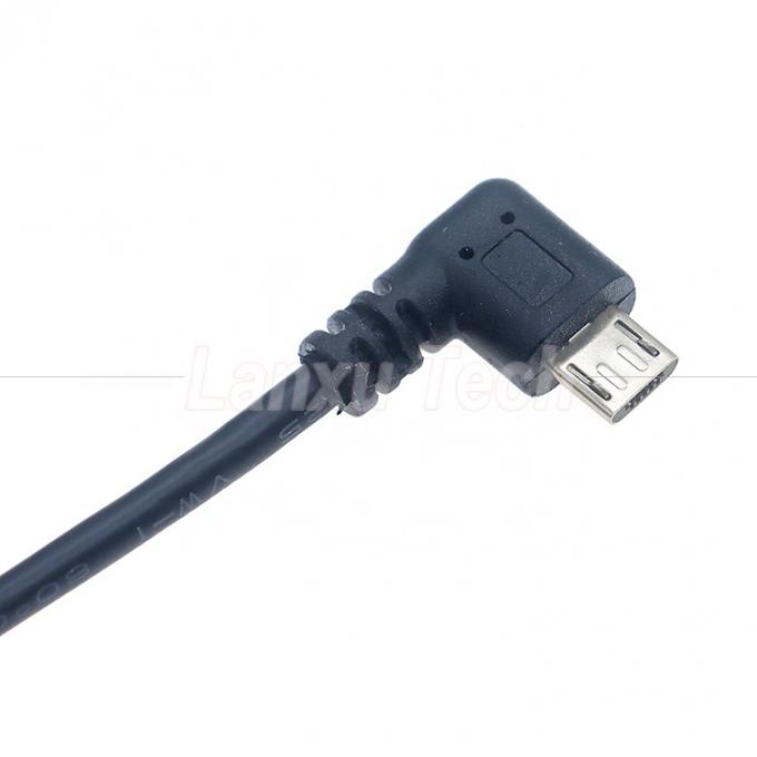 Draagbare korte 90 graden rechthoek Micro V8 naar USB Vrouwelijke stopcontact OTG adapter kabel voor telefoon laptop 3