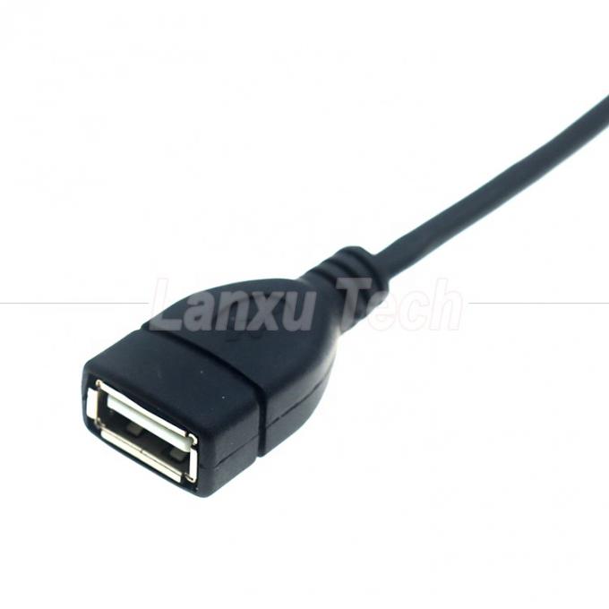 Draagbare korte 90 graden rechthoek Micro V8 naar USB Vrouwelijke stopcontact OTG adapter kabel voor telefoon laptop 2