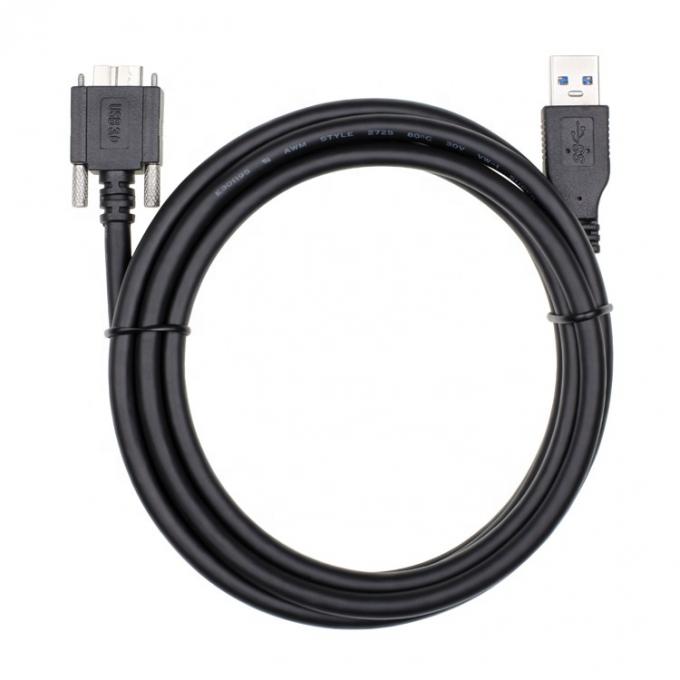 High Speed 5Gbps Schroefpaneel Mount Micro B USB 3.0 Verlengkabel 1