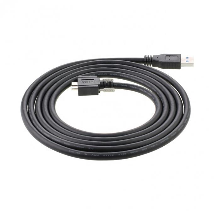 High Speed 5Gbps Schroefpaneel Mount Micro B USB 3.0 Verlengkabel 5