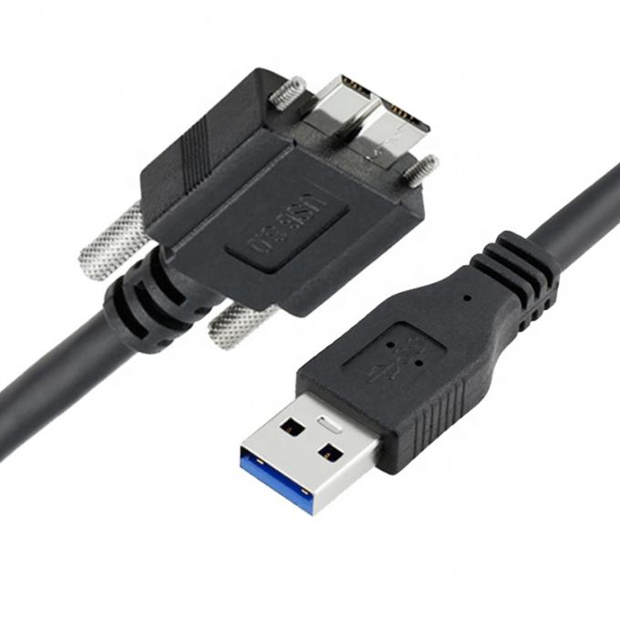 High Speed 5Gbps Schroefpaneel Mount Micro B USB 3.0 Verlengkabel 2