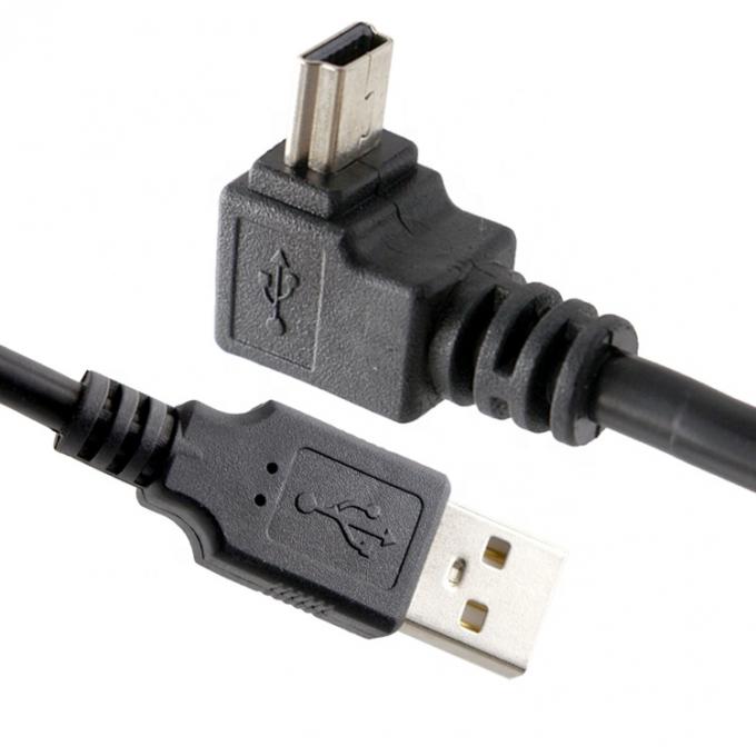 OEM rechts links omhoog naar beneden 90 graden hoek MINI USB kabel voor PS3 Controller MP3 Camera 2