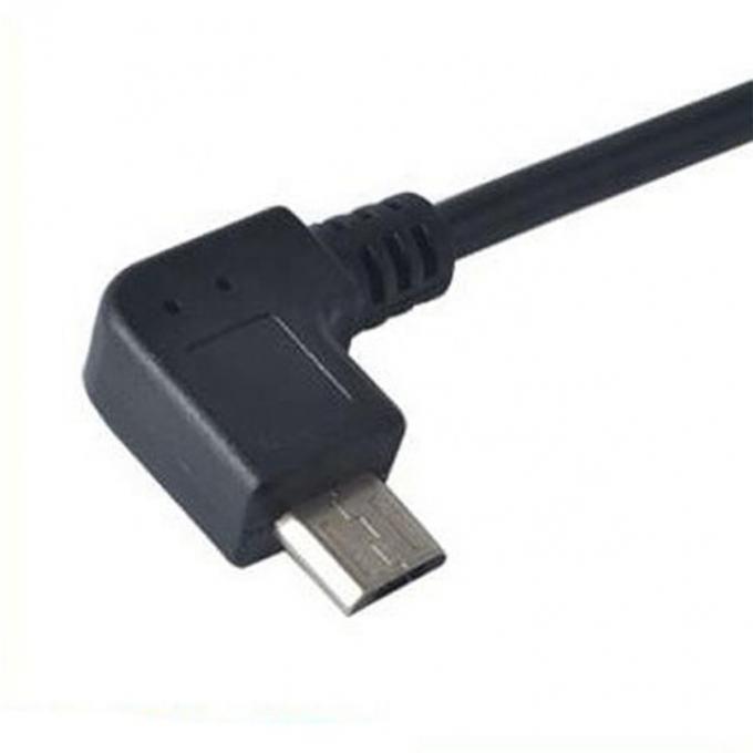 90 graden hoek Micro B naar USB Type A Vrouwelijke OTG-adapterkabel 1