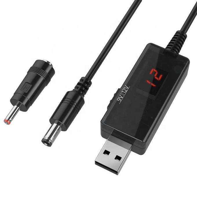 Led Display Multi Compatible Voltage Set Up Booster 5V tot 9V 12V USB naar DC Charger Cable 2