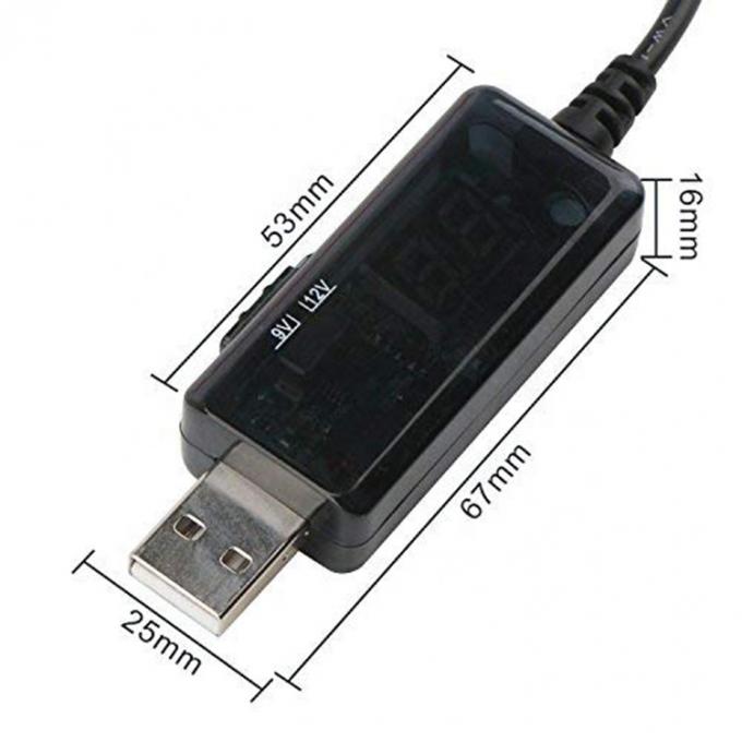 Led Display Multi Compatible Voltage Set Up Booster 5V tot 9V 12V USB naar DC Charger Cable 4
