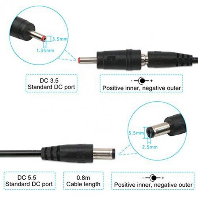 Led Display Multi Compatible Voltage Set Up Booster 5V tot 9V 12V USB naar DC Charger Cable 6