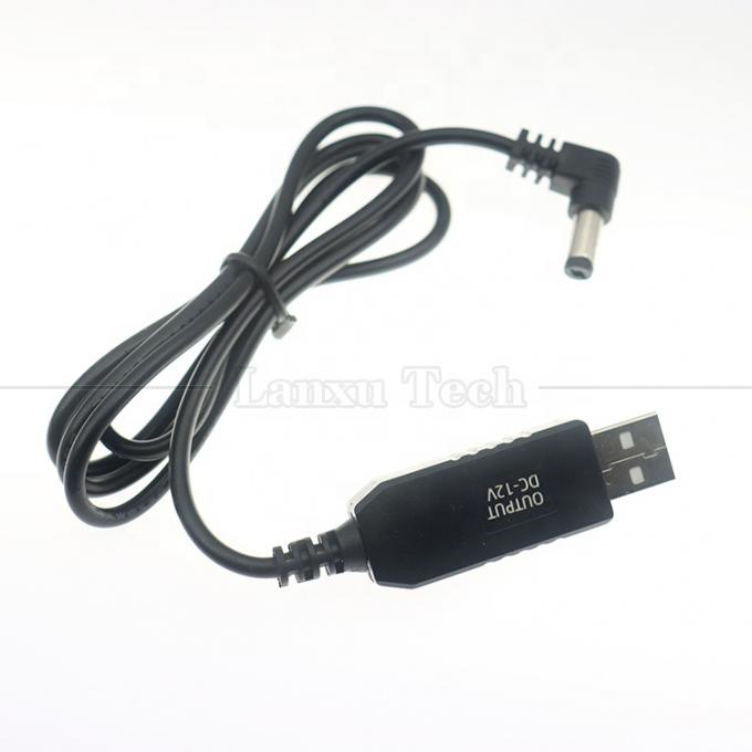 12V Booster USB 5V tot 12V 90 graden hoek 5.5x2.1 mm Jack kabel voor Wifi Router 3