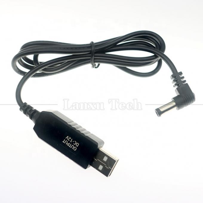 12V Booster USB 5V tot 12V 90 graden hoek 5.5x2.1 mm Jack kabel voor Wifi Router 2
