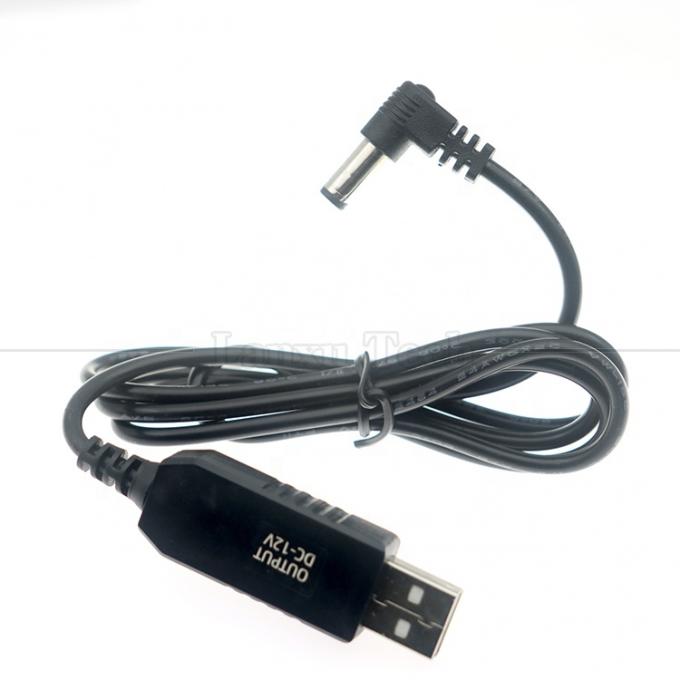 12V Booster USB 5V tot 12V 90 graden hoek 5.5x2.1 mm Jack kabel voor Wifi Router 6