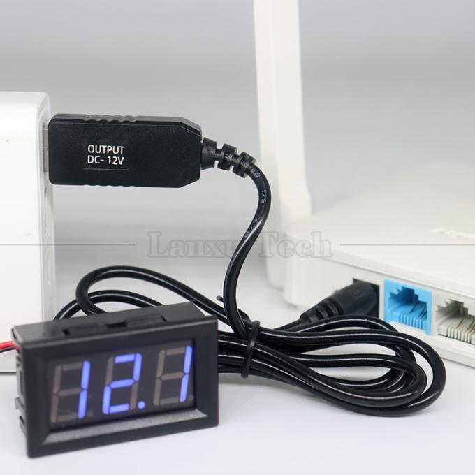 Hoogwaardige 1m Power Step Up Charger 5.5x2.1 mm DC 5V tot 12V Wifi Router USB-stroomkabel 7