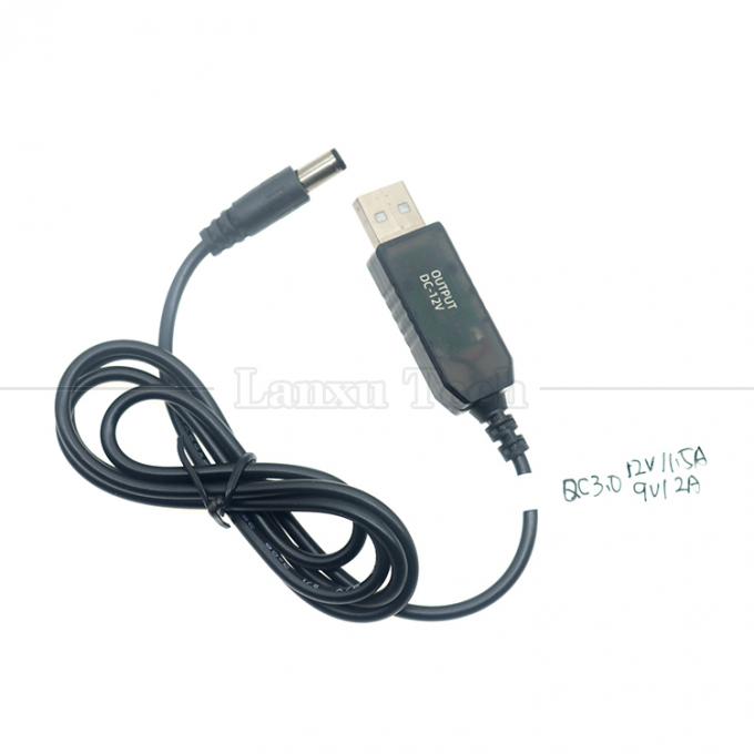 QC3.0 QC2.0 QC Charging Grote uitgang 12V 1.5A 9V 2A 5V tot 12V USB-oplaadkabel voor router Led Strip 7