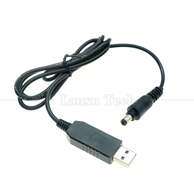 Hoge kwaliteit 5V USB tot 12V Uitgang DC 5.5x2.1mm Lock Connector Booster Set Up Power USB kabel voor Led Strip String Lights Bulb 3