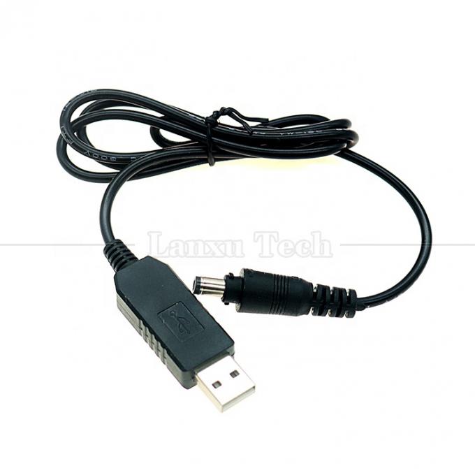 Hoge kwaliteit 5V USB tot 12V Uitgang DC 5.5x2.1mm Lock Connector Booster Set Up Power USB kabel voor Led Strip String Lights Bulb 6