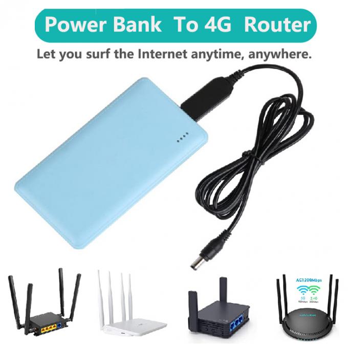 Hoog compatibel 1m Step Up Booster Charger Power 5.5x2.1 mm DC 5V tot 12V USB kabel voor Wifi Router 2