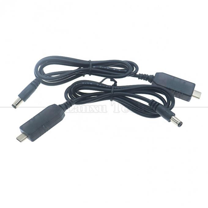 USB Type C tot DC 5.5x2.1mm 8.4v 7.4v 6v 4.5v 3.6v 3v 2.4v 9v 12v Uitgangskabel voor Wifi Router Led Light Strip Circuit 6