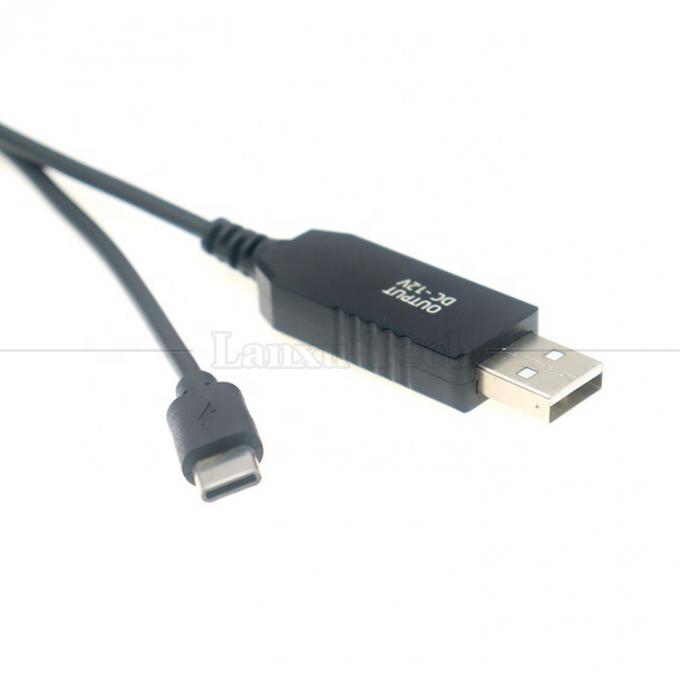 USB 5V naar USB Type C 12V Output Booster Converter Power Charger Cable voor Led Light Matten 3