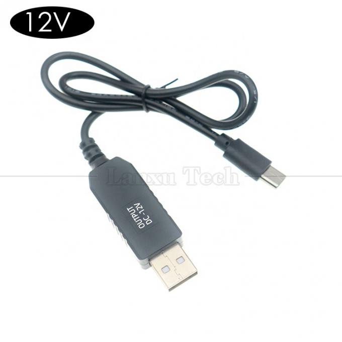 USB 5V naar USB Type C 12V Output Booster Converter Power Charger Cable voor Led Light Matten 1