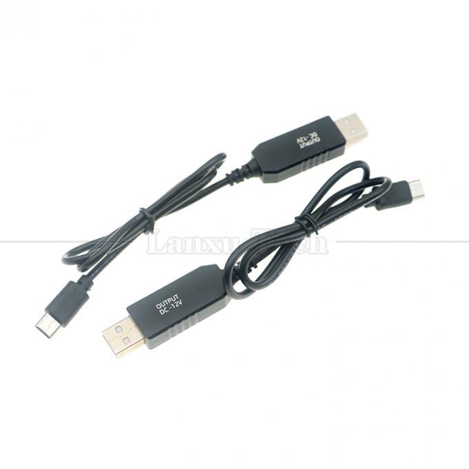 Hoogwaardige 1m Booster Converter 5v tot 12v USB tot USB Type C Power Charger Cable voor lichte matten 1