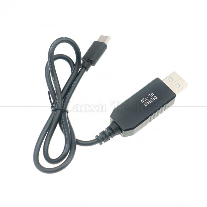 USB 5V naar USB Type C 12V Output Booster Converter Power Charger Cable voor Led Light Matten 2