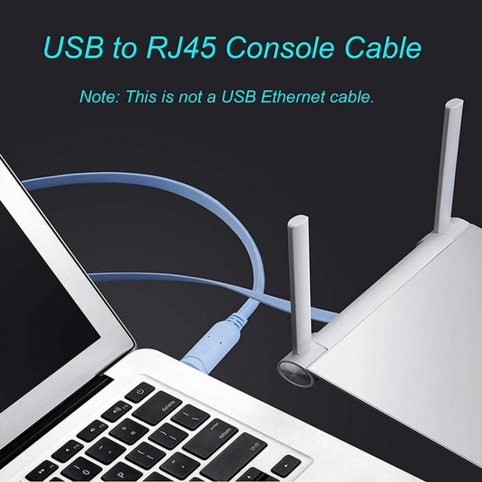 CH340 Rollover USB Console Cable voor Cisco Router 9