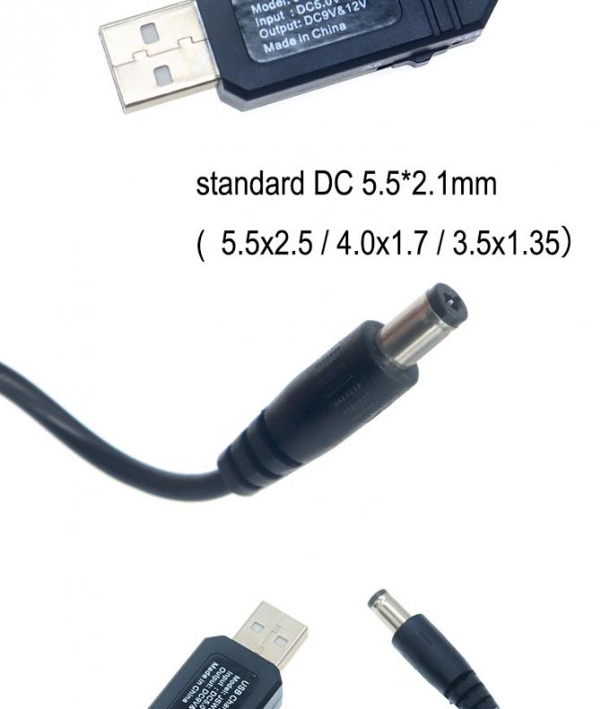 Hoogwaardige USB 5v tot 9v 12v stap up DC Power Cord Booster Cable voor Router 3