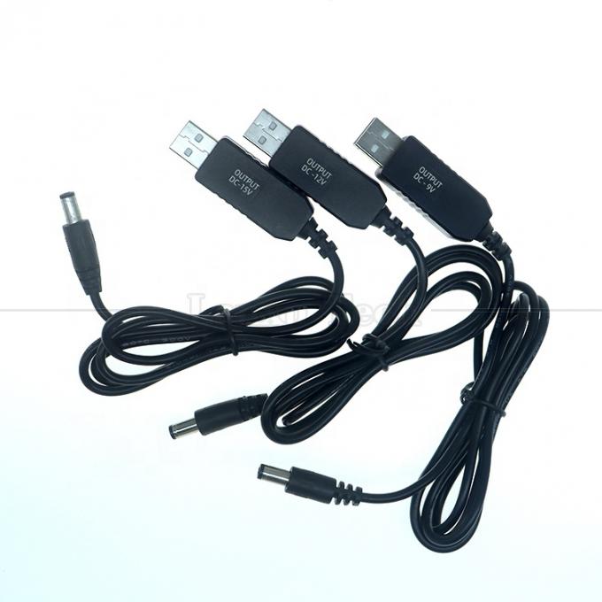 Op maat gemaakte Spanning 15V 12V 10V 9V 4V 3V USB naar DC Micro Type C oplaadkabel voor Router Camera Led Light Walkie Talkie GPS 2