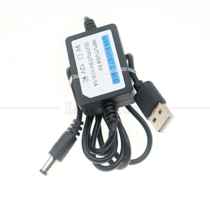 Hoogwaardige 5V tot 9V 12V 1A USB tot DC 5.5x2.1mm Wifi Router Booster Converter Cable 5