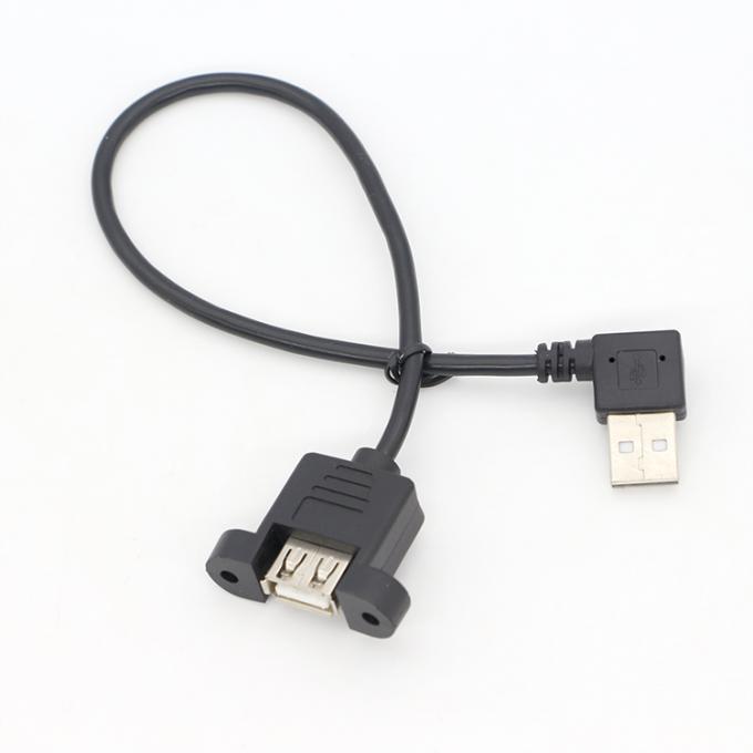 Schroefvergrendeling van mannelijk naar vrouwelijk paneelmontage USB-verlengkabel 5