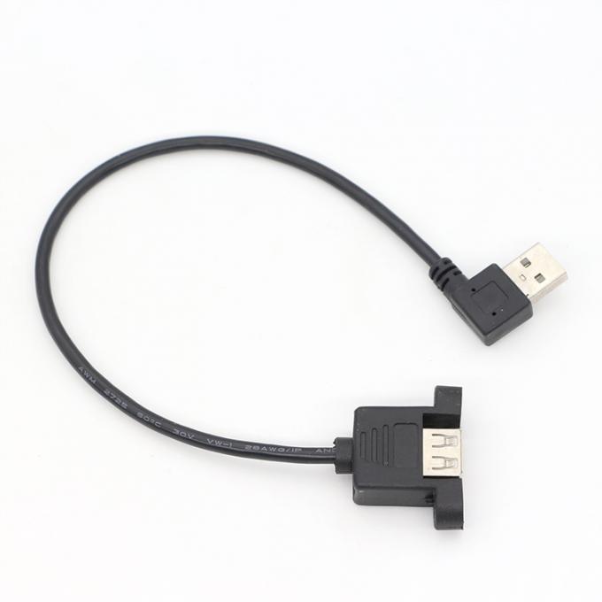 Schroefvergrendeling van mannelijk naar vrouwelijk paneelmontage USB-verlengkabel 4