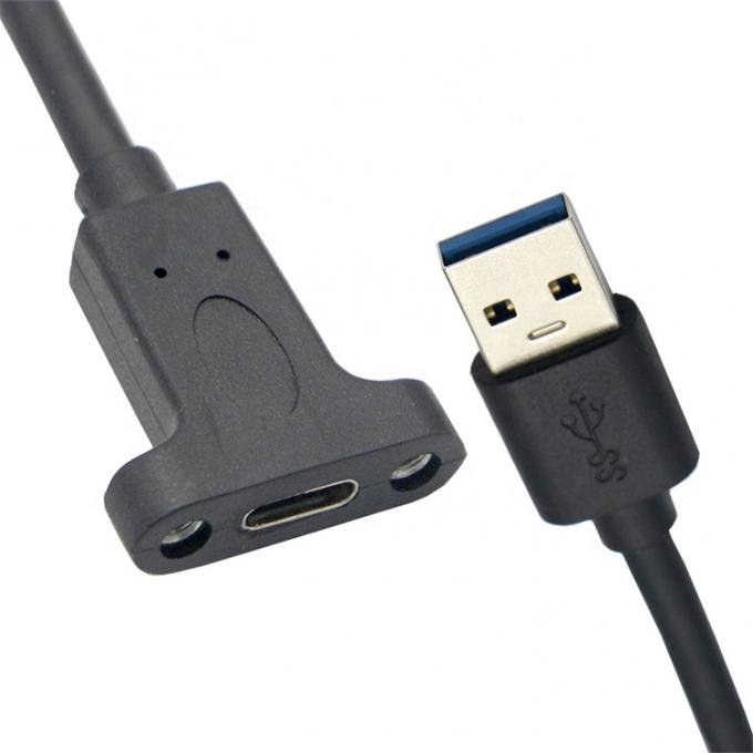 Persoonlijke schroefvergrendelingsstaaf USB 3.0 Mannelijk naar USB Type C 3.1 Vrouwelijke verlengkabel 2