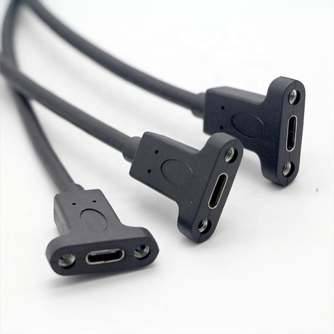 Persoonlijke schroefvergrendelingsstaaf USB 3.0 Mannelijk naar USB Type C 3.1 Vrouwelijke verlengkabel 3