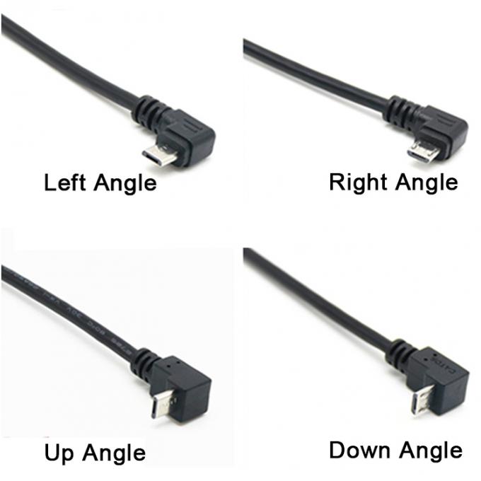 CUSTOM 0.3M 1M 90 graden opwaarts naar beneden links-rechtshoek schroef micro paneel montage USB-verlengkabel 5