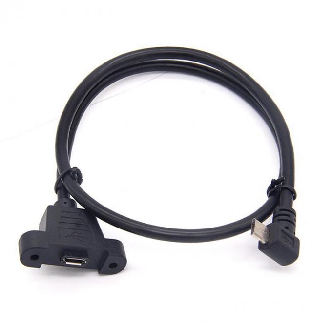 CUSTOM 0.3M 1M 90 graden opwaarts naar beneden links-rechtshoek schroef micro paneel montage USB-verlengkabel 6