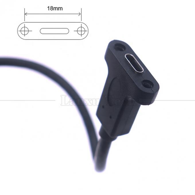 Aanpassing USB3.1 Gen2 Schroefvergrendelingsstaaf USB Type C 3.1 Panel Mount Uitbreidingskabel 4