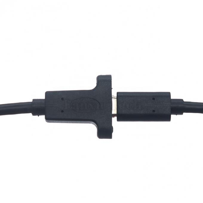 Aanpassing USB3.1 Gen2 Schroefvergrendelingsstaaf USB Type C 3.1 Panel Mount Uitbreidingskabel 6