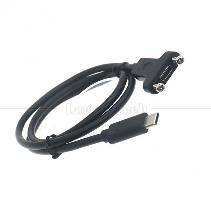 Aanpassing USB3.1 Gen2 Schroefvergrendelingsstaaf USB Type C 3.1 Panel Mount Uitbreidingskabel 5