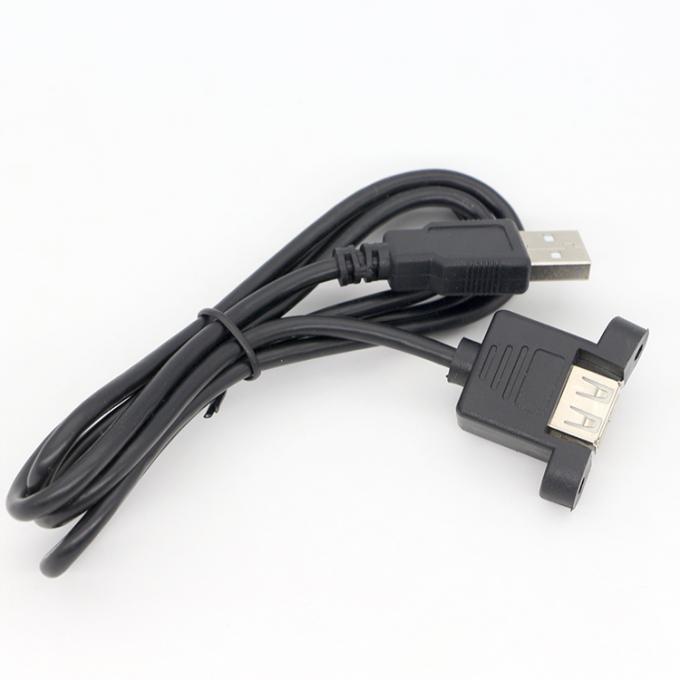 1ft 3ft 10ft Schroef vergrendeling stud Man tot Vrouwe Panel Mount USB 2.0 Type A verlengkabel 6
