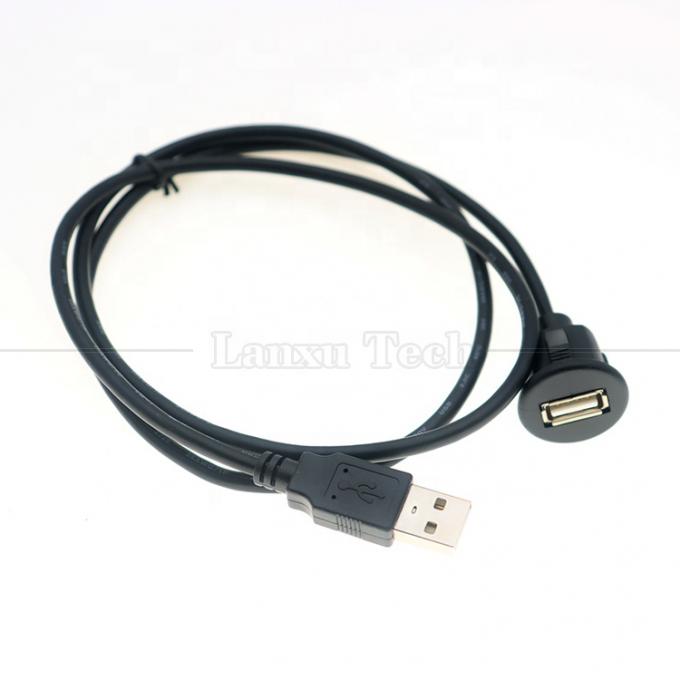 Auto Audio Stereo Dashboard Man tot Vrouwelijke Flusspaneel Mount USB 2.0 Type A Verlengkabel 2