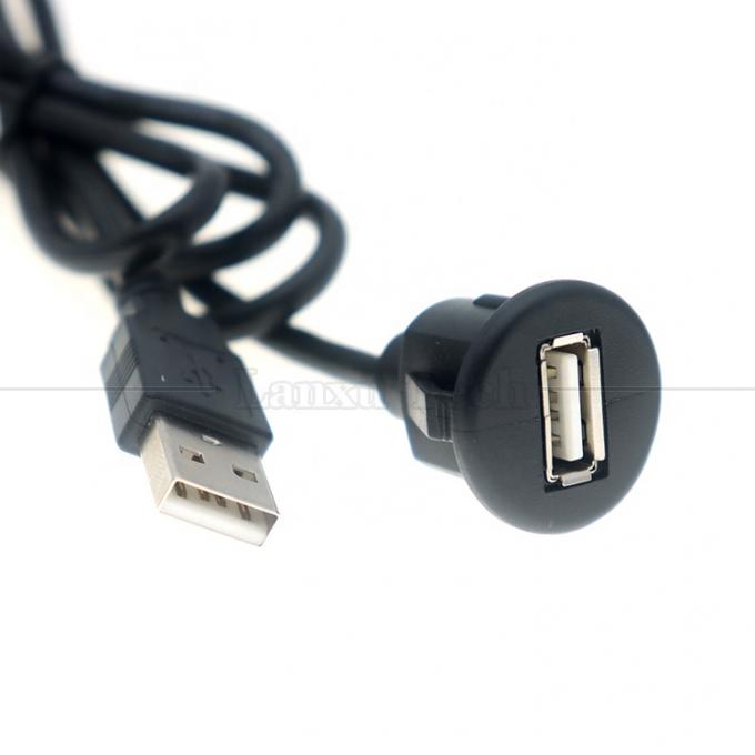 Auto Audio Stereo Dashboard Man tot Vrouwelijke Flusspaneel Mount USB 2.0 Type A Verlengkabel 4